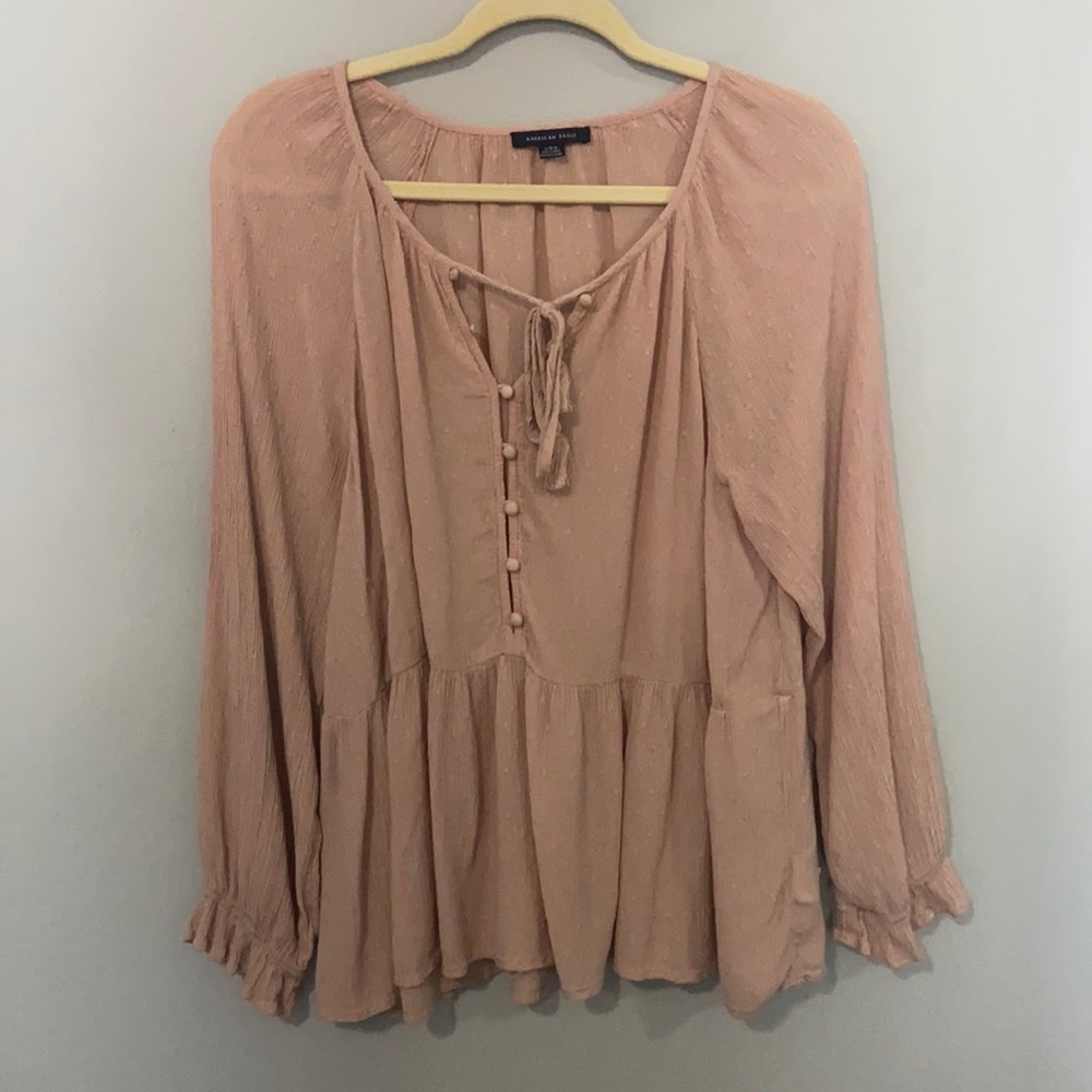 American Eagle - Nude Blouse
